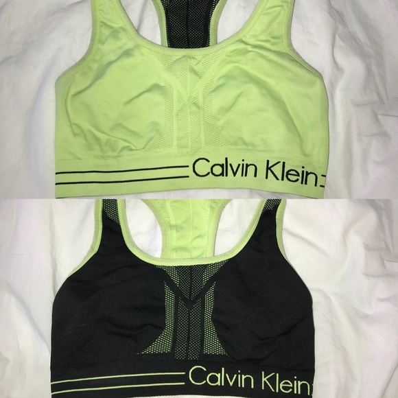 Calvin Klein Other - Calvin Klein Reversible Black Neon Sports Bra